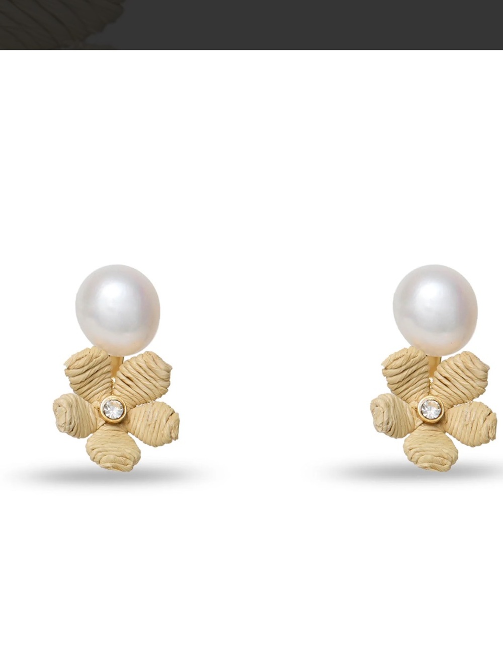 Lele Sadoughi Natural Drop Floral Earrings